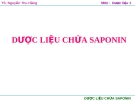 DƯỢC LIỆU CHỨA Saponin