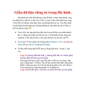 Thủ thuật Windows XP: Giấu dữ liệu riêng tư trong file hình.