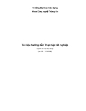 Tài liệu hướng dẫn thực tập tốt nghiệp Tin học xây dựng - Chương mở đầu