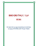 Đề tài: Kế toán tiền lương và các khoản trích theo lương tại HTXTM và DV Thuận Thành