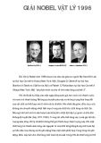 SỰ KIỆN NOBEL VẬT LÝ 1996 
