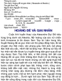 Hoàng đế và giai nhân ( Alexandre et Alestria ) Phần 1