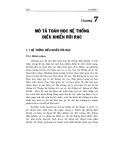 Lý thuyết điều khiển tự động - Chương 7 MÔ TẢ TOÁN HỌC HỆ THỐNG ĐIỀU KHIỂN RỜI RẠC