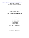 THANH TOÁN QUỐC TẾ - PGS. TS TRẦN HOÀNG NGÂN - 1