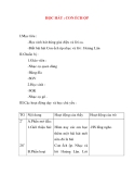 Giáo án âm nhạc lớp 1: HỌC HÁT : CON ẾCH ỘP