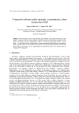 Báo cáo nghiên cứu khoa học: "Composite cylinder under unsteady, axisymmetric, plane temperature field"