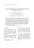 Báo cáo nghiên cứu khoa học: Impacts of climate change on the flow in Hong-Thai Binh and Dong Nai river basins