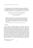 Báo cáo nghiên cứu khoa học: "The dependence of the nonlinear absorption coefficient of strong electromagnetic waves caused by electrons confined in rectangular quantum wires on the temperature of the system"