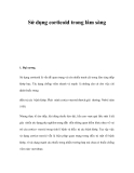 Sử dụng corticoid trong lâm sàng 