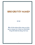 Đề tài: Một số biện pháp nhằm nâng cao hiệu quả sử dụng vốn cố định tại nhà khách Tổng liên đoàn lao động Việt Nam