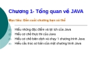 Chương 1- Tổng quan về JAVA