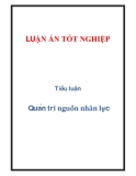 Tiểu luận: Quản trị nguồn nhân lực