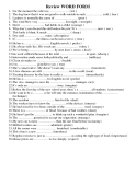Review WORD FORM  