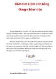 Cách tìm kiếm ảnh bằng Google hữu hiệu  