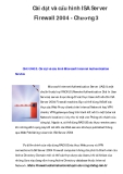 Cài đặt và cấu hình ISA Server Firewall 2004 - Chương 3