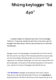 Những keylogger “bá đạo”  