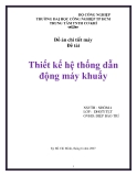 Đồ án:  Thiết kế hệ thống dẫn động máy khuấy