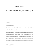 MIGRAINE VÀ CÁC CHỨNG ĐAU ĐẦU KHÁC - 2 