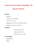 Giáo án Tiếng Việt lớp 3 : Tên bài dạy : Luyện từ và câu Từ ngữ về cộng đồng – Ôn tập câu Ai làm gì?