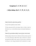 Symptom U, V, W, X, Y, Z ( triệu chứng vần U, V, W, X, Y, Z)   