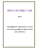 Đề tài: Công nghiệp hoá - Hiện đại hoá và vai trò của nó trong sự nghiệp xây dựng CNXH ở nước ta hiện nay