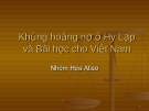 Khủng hoảng nợ công Hy Lạp và bài học cho Việt Nam