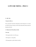LUPUS HỆ THỐNG – PHẦN 2 