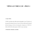 VIÊM GAN VIRUS CẤP – PHẦN 1 