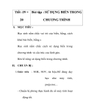 Giáo án tin học 8_tiết 19+20