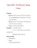 Giáo án Tiếng Việt lớp 3 : Tên bài dạy : Tập viết Bài : Ôn chữ hoa Q – Quang Trung . 