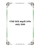 Giải tích mạch trên máy tính