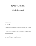HẸP LỖ VAN HAI LÁ ( Mitralvalve stenosis ) 