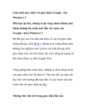 Làm mới máy tính với giao diện Google+ cho Windows 7 