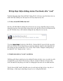 bí kíp thực hiện những status fac