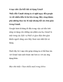 4 mẹo nhỏ cần biết khi sử dụng Gmail