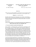 Báo cáo số 758/BC-UBTV 