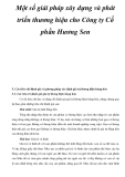 Một số giải pháp xây dựng và phát triển thương hiệu cho Công ty Cổ phần  Hương Sen _6