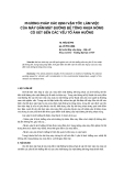 Báo cáo khoa học: "Phương pháp xác định vận tốc làm việc của máy đầm mặt đường bê tông nhựa nóng có xét đến các yếu tố ảnh hưởng"