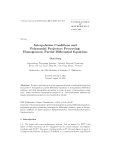 Báo cáo toán học: "Interpolation Conditions and Polynomial Projectors Preserving Homogeneous Partial Diﬀerential Equations "