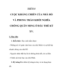 GIÁO ÁN LỊCH SỬ 7_TIẾT31 