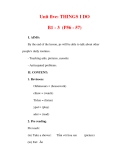 Giáo án Anh văn lớp 6 : Tên bài dạy : Unit five: THINGS I DO B1 - 3 (P56 - 57) 