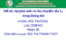 Đề tài: Sự phát sinh và chu chuyển của s8 trong không khí
