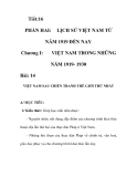 GIÁO ÁN LỊCH SỬ 9_Tiết:16 