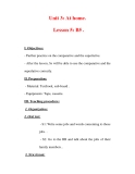 Giáo án Anh văn lớp 7 : Tên bài dạy : Unit 3: At home. Lesson 5: B5 . 