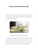 Phong cách nội thất hàn quốc 