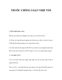 THUỐC CHỐNG LOẠN NHỊP TIM 