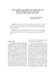 Báo cáo khoa học: "CHẤT LƯỢNG CÔNG TRÌNH GIAO THÔNG ĐÔ THỊ DƯỚI TÁC ĐỘNG CỦA CÁC CHỦ THỂ THAM GIA HOẠT ĐỘNG XÂY DỰNG"