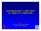 Bài giảng điều trị HIV : SINH BỆNH HỌC VÀ DIỄN BIẾN TỰ NHIÊN CỦA NHIỄM HIV part 1