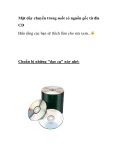 Mặt dây chuyền trong suốt có nguồn gốc từ đĩa CD 