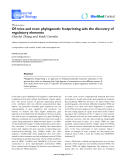 Báo cáo sinh học: "Of mice and men: phylogenetic footprinting aids the discovery of regulatory elements."